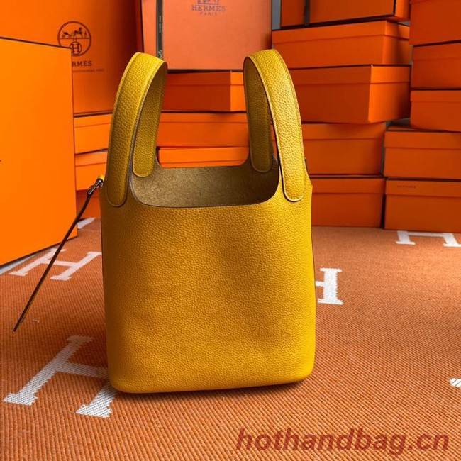 Hermes Picotin Lock Bags Original togo Leather PL3388 yellow