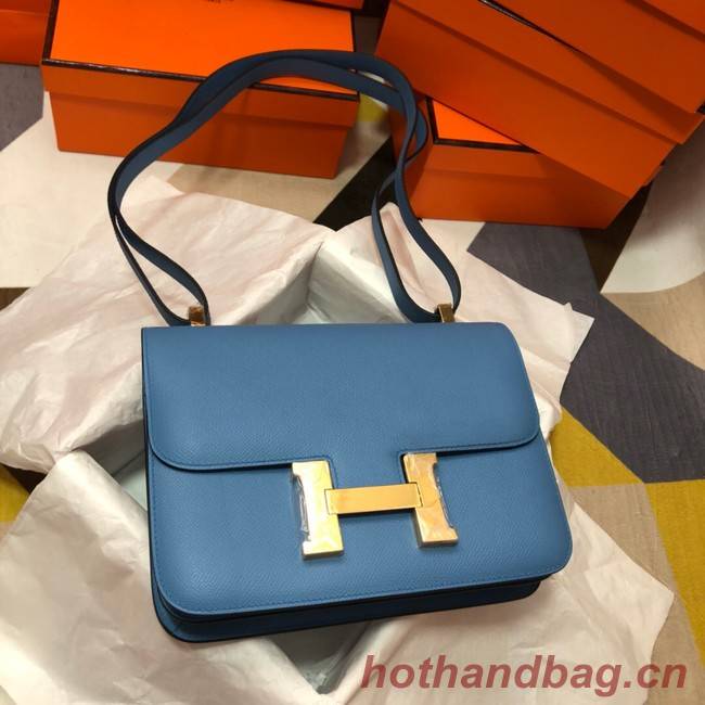 Hermes Original Espom Leather Constance Bag 5333 blue