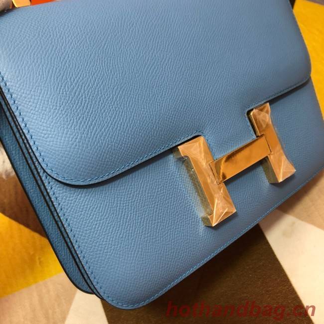 Hermes Original Espom Leather Constance Bag 5333 blue