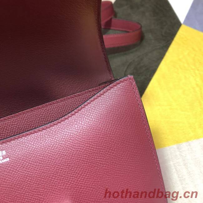 Hermes Original Espom Leather Constance Bag 5333 claret