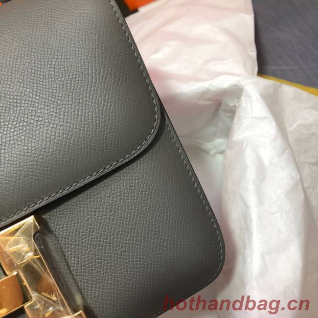 Hermes Original Espom Leather Constance Bag 5333 dark gray