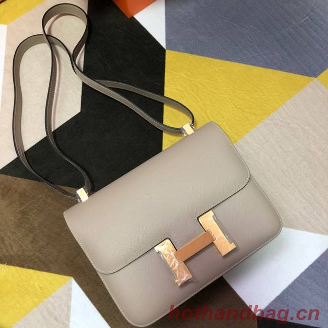 Hermes Original Espom Leather Constance Bag 5333 light gray