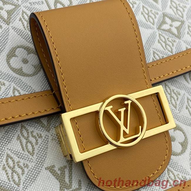 Louis Vuitton DAUPHINE MM M59483 Ecru & Caramel