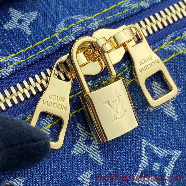 Louis Vuitton KEEPALL BANDOULIERE 50 M45975 blue