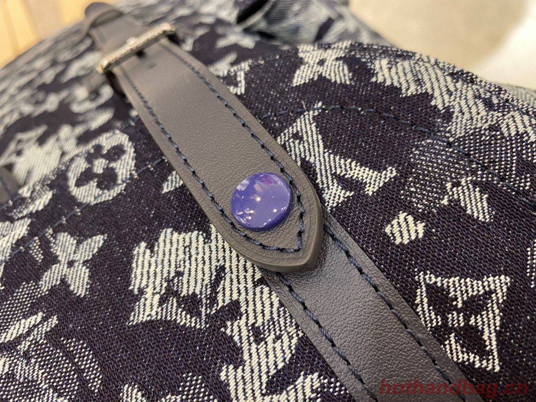 Louis Vuitton Monogram Tapestry Denim Backpack M57280 Dark Blue