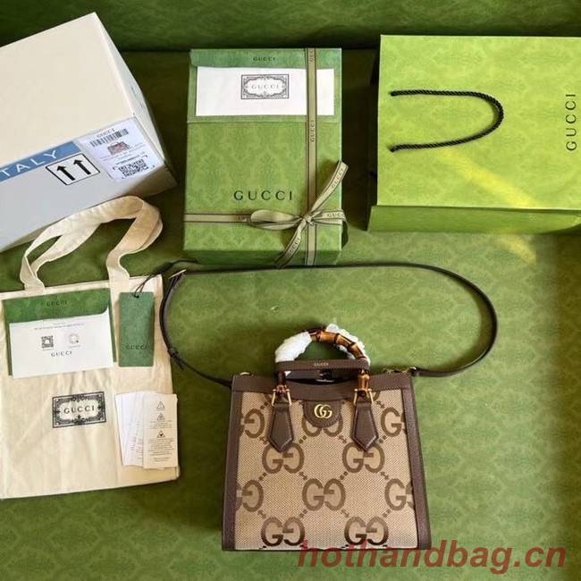 Gucci Diana small tote bag 660195 brown