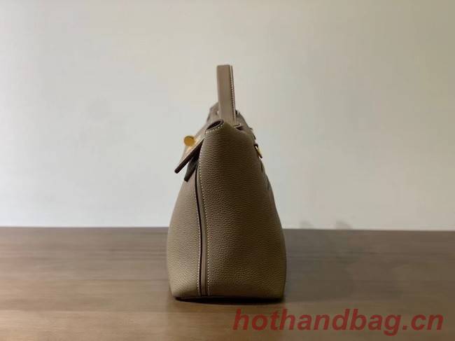 Hermes Kelly Original togo Leather Tote Bag H2424 gray