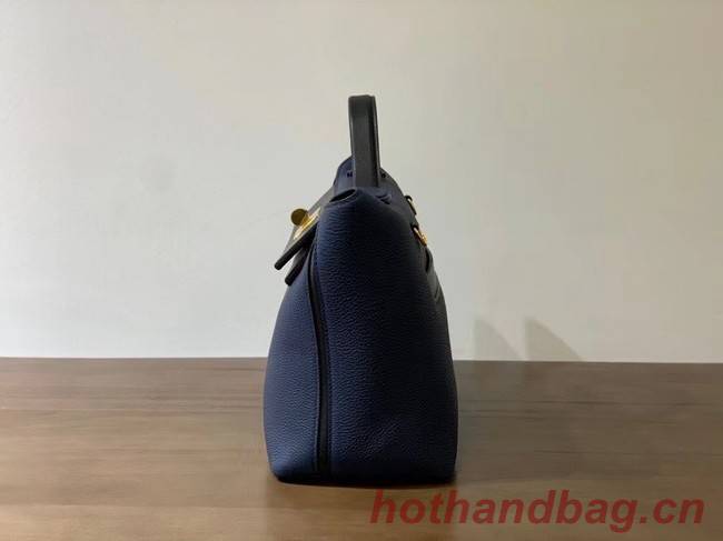 Hermes Kelly Original togo Leather Tote Bag H2424 royal blue