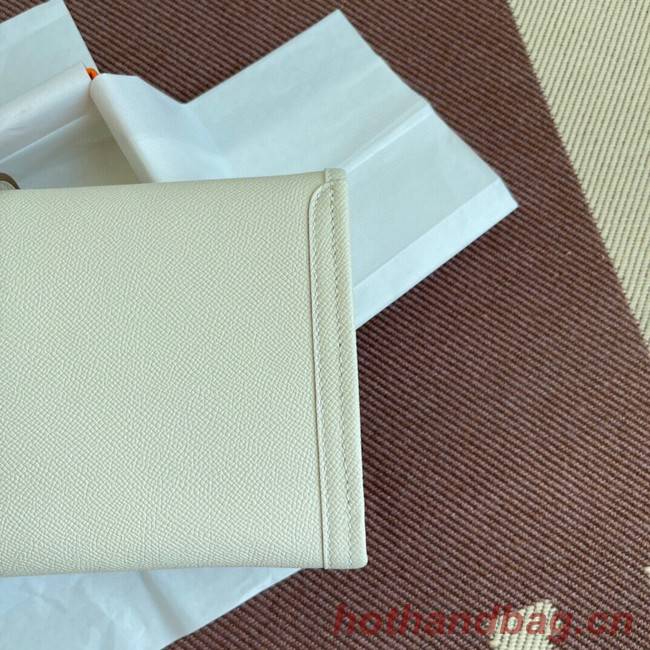 Hermes Original Espom Leather Clutch 37088 cream