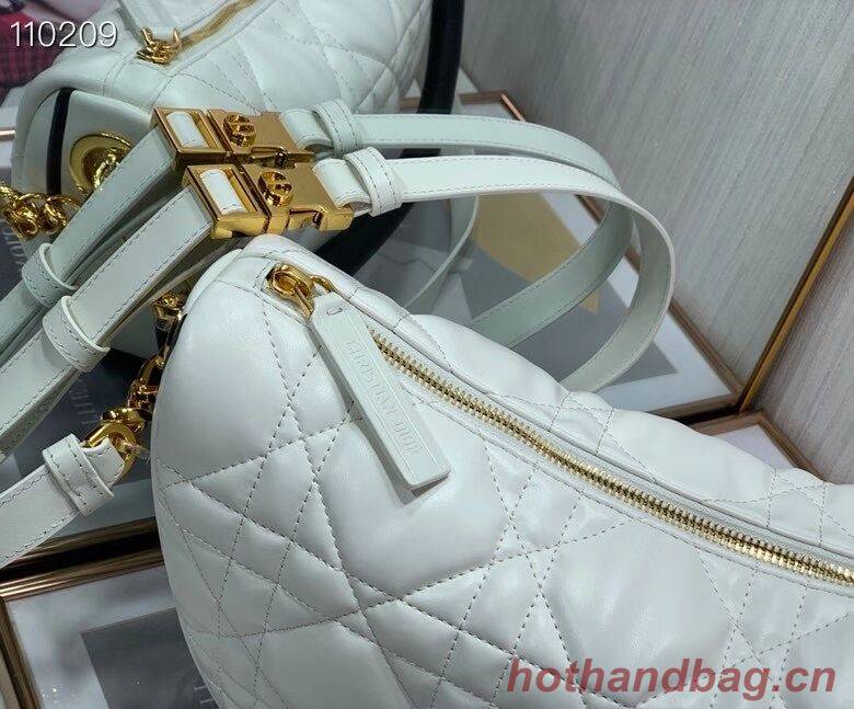 DIOR Shoulder Bag Cannage Lambskin C0616 white