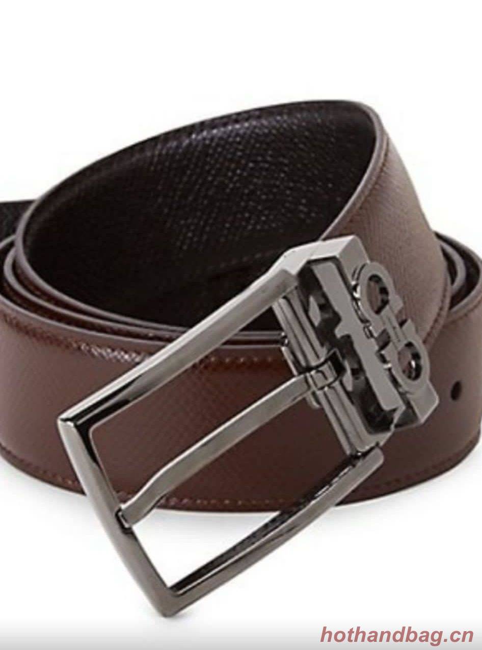 Ferragamo Original Calf Leather Belt F23586 Brown