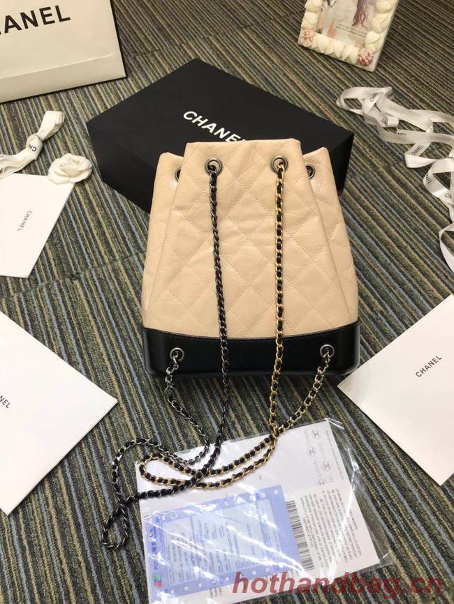 Chanel gabrielle small backpack A94485 Beige&black