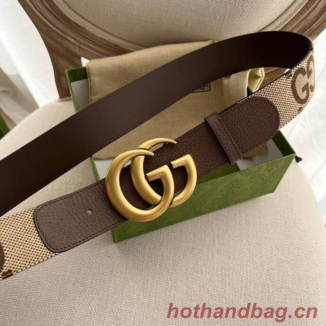 Gucci Jumbo GG Marmont wide belt 400593 brown