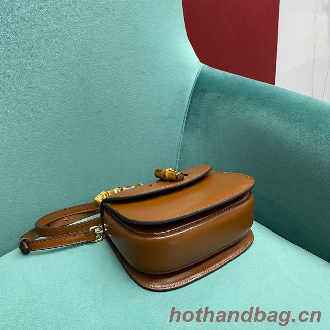 Gucci Mini top handle bag with Bamboo 686864 brown