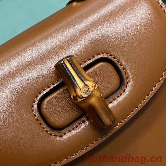 Gucci Mini top handle bag with Bamboo 686864 brown