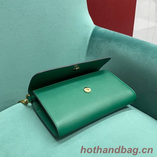 Gucci Small top handle bag with Bamboo 675794 green