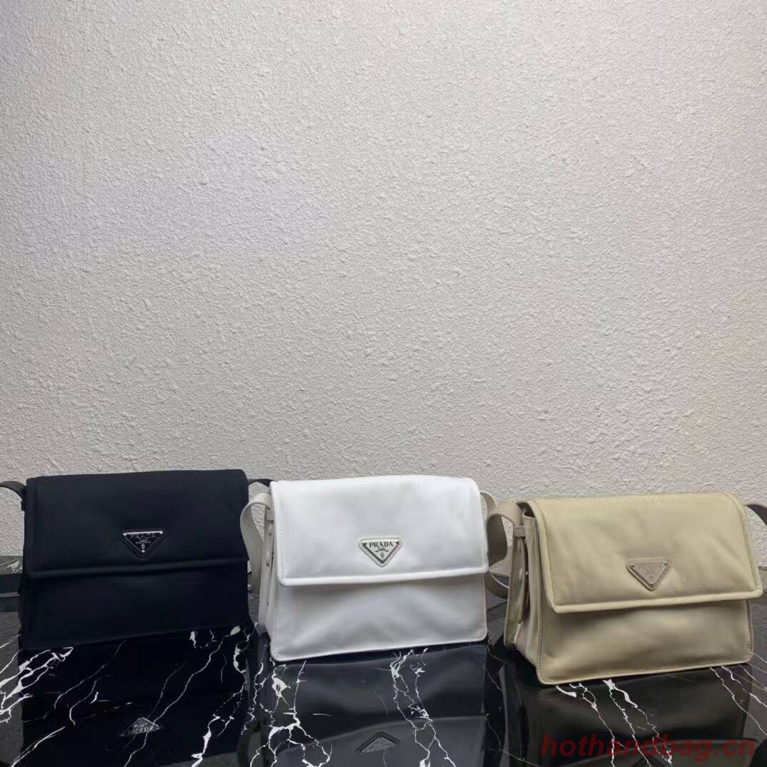 Prada Re-Nylon and nappa leather shoulder bag 1BM313 black Prada Re-Nylon and nappa leather shoulder bag 1BM313 black