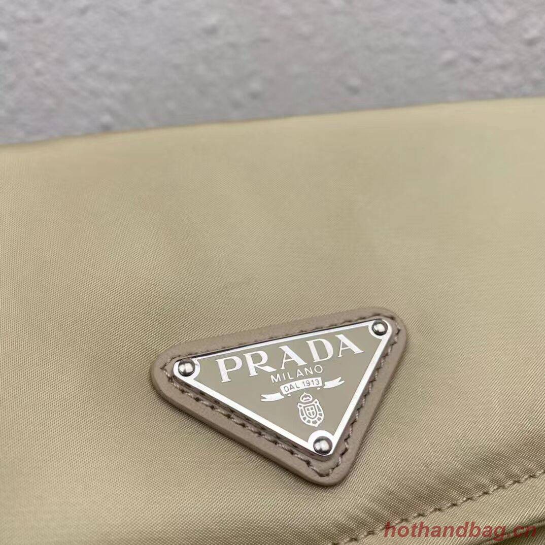Prada Re-Nylon and nappa leather shoulder bag 1BM313 Biscuits Prada Re-Nylon and nappa leather shoulder bag 1BM313 Biscuits