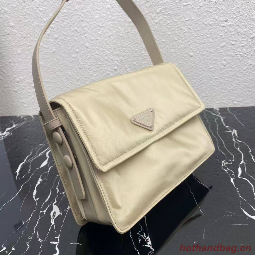 Prada Re-Nylon and nappa leather shoulder bag 1BM313 Biscuits Prada Re-Nylon and nappa leather shoulder bag 1BM313 Biscuits