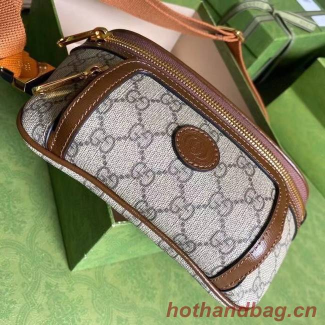 Gucci Belt bag with Interlocking G 682933 brown