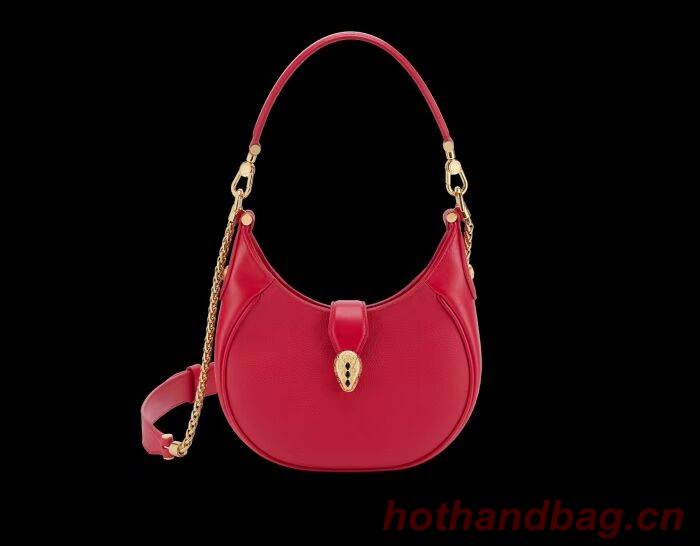 BVLGARI Shoulder Bag Calfskin Leather B281640 red