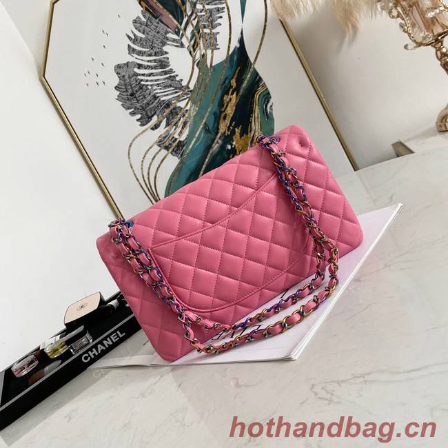 Chanel Flap Lambskin Shoulder Bag 1112 rose