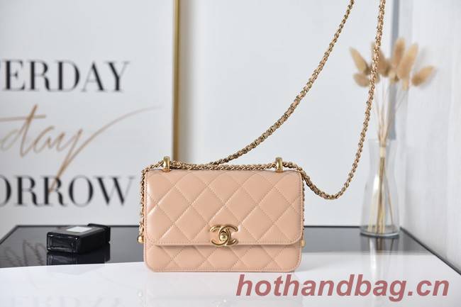Chanel Flap Lambskin mini Shoulder Bag AS2615 pink