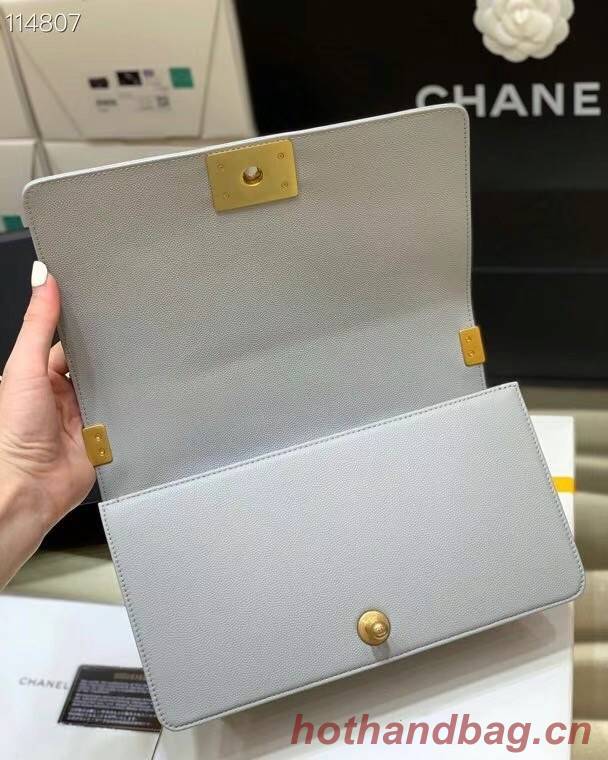 Boy chanel handbag A67086 light gray