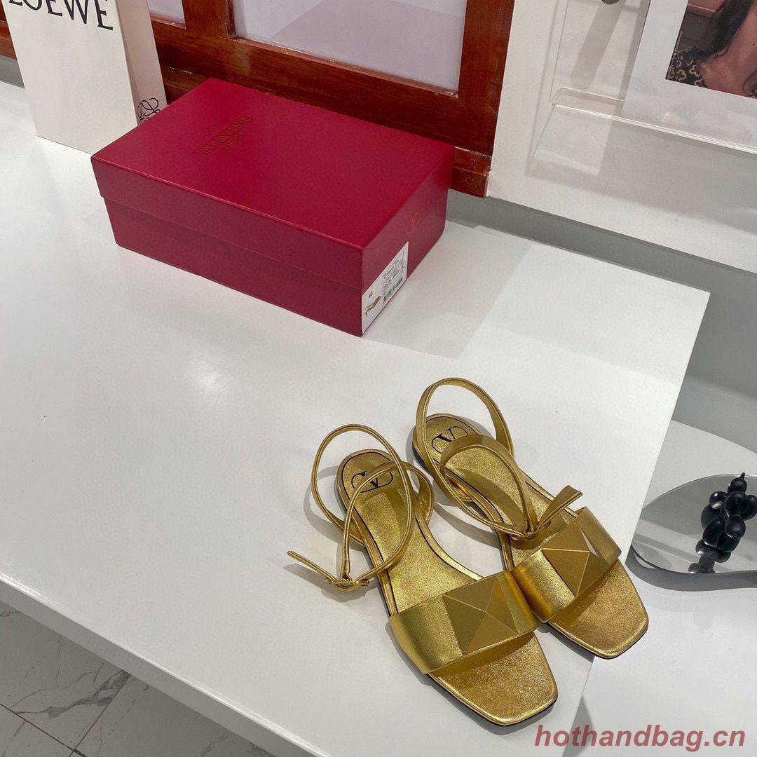 Valentino Flat Sandals Shoes W17319163 Gold