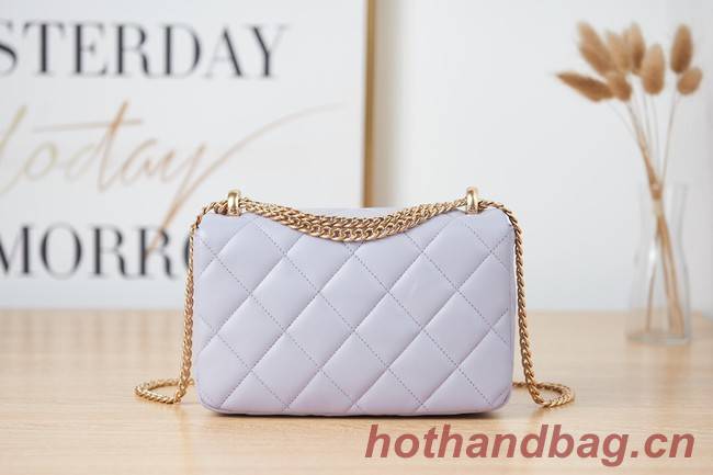 Chanel Flap Lambskin small Shoulder Bag AS3114 Lavender