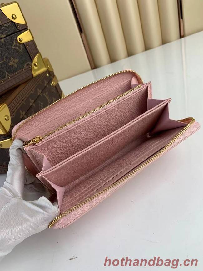 Louis Vuitton ZIPPY leather WALLET M81141 pink