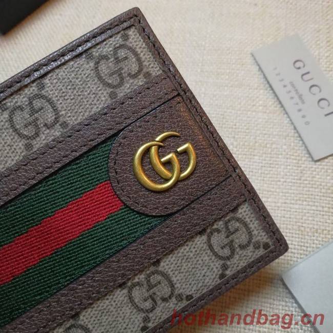 Gucci Ophidia GG wallet 597606 brown