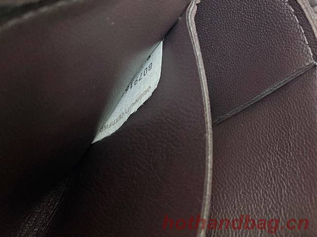Bottega Veneta CASSETTE Mini intreccio leather belt bag 651053 Burgundy