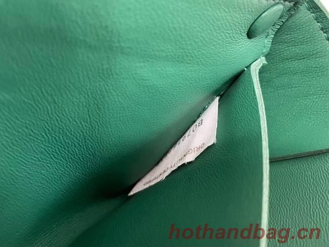 Bottega Veneta CASSETTE Mini intreccio leather belt bag 651053 PARAKEET