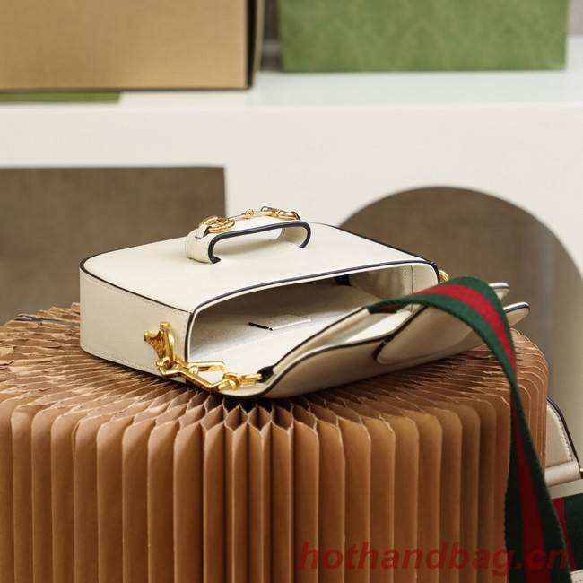 Gucci Horsebit 1955 mini bag 658574 White