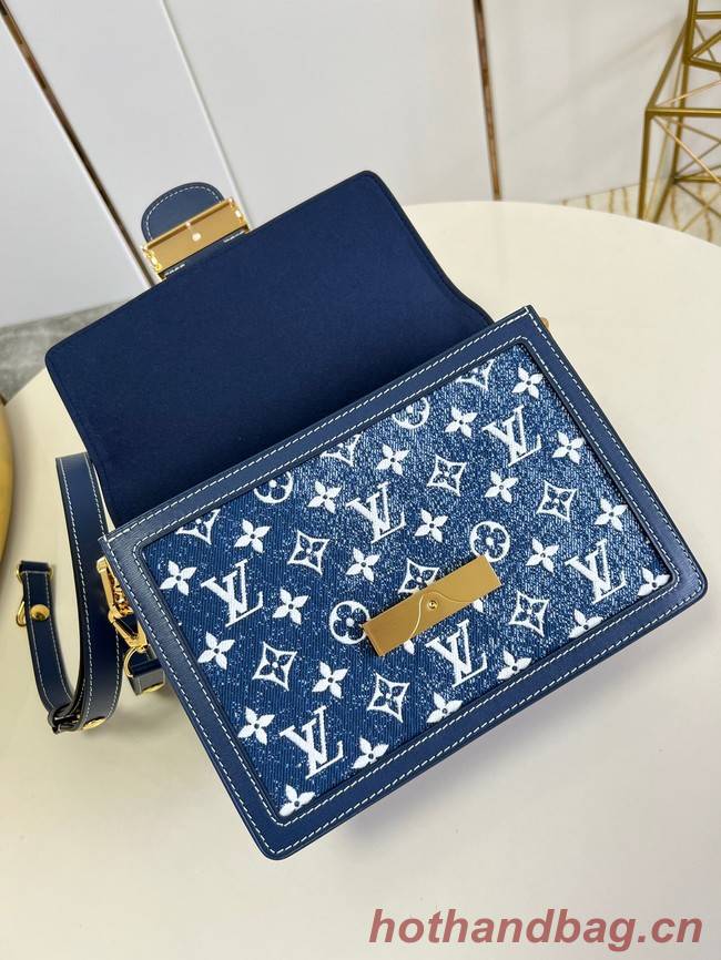Louis Vuitton denim POCHETTE VOYAGE M59631 blue