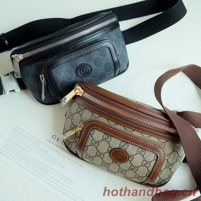 Gucci Belt bag with Interlocking G 682933 Brown