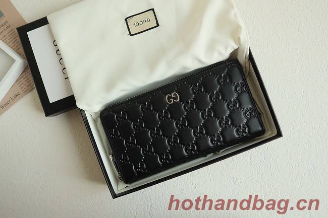 Gucci Ophidia leather Zip around wallet 473928 black