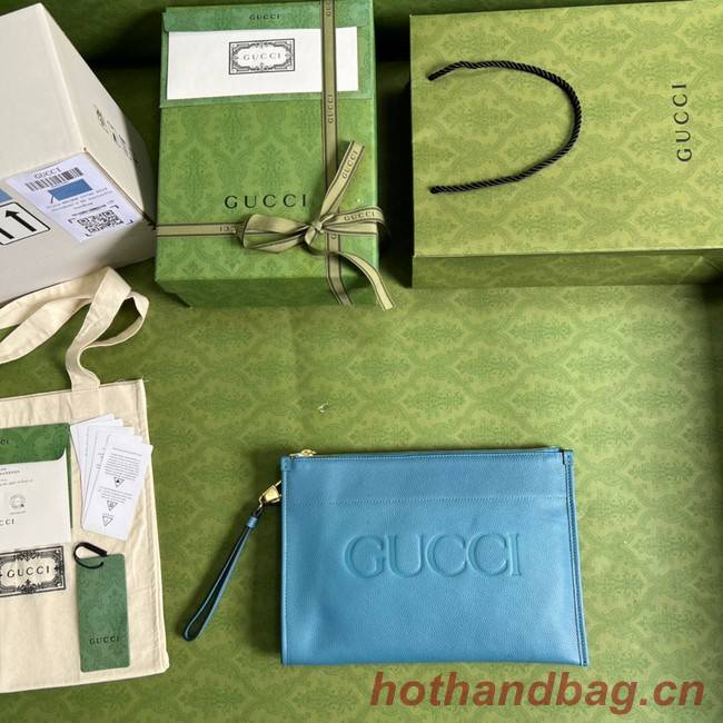 Gucci Ophidia pouch leather 681200 blue