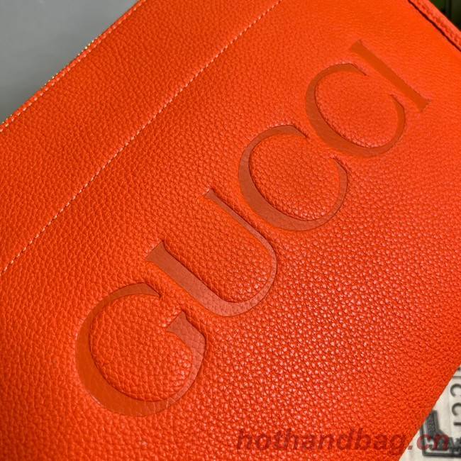 Gucci Ophidia pouch leather 681200 orange