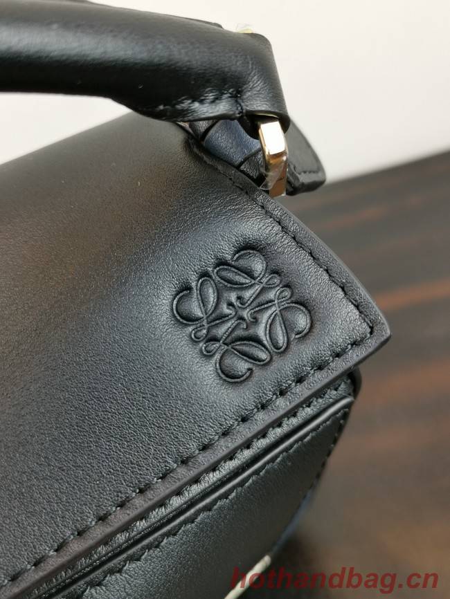 Loewe Puzzle Bag Original Leather 61838 black&white