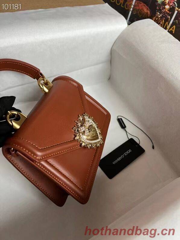 Dolce & Gabbana Origianl Leather Shoulder Bag 4011 brown