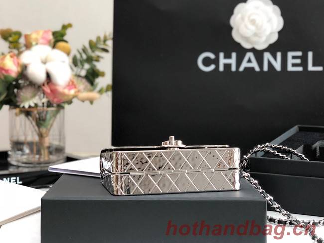Chanel Box Shoulder Bag C5691 silver