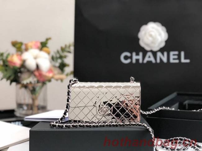 Chanel Box Shoulder Bag C5691 silver