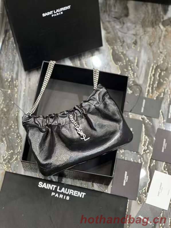 Yves Saint Laurent GABY SATCHEL IN QUILTED LAMBSKIN 581632 black