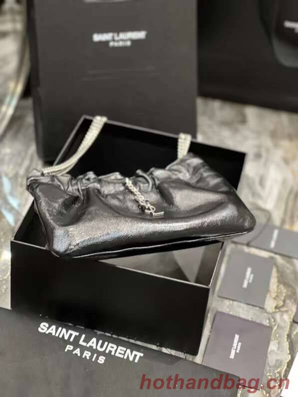 Yves Saint Laurent GABY SATCHEL IN QUILTED LAMBSKIN 581632 black