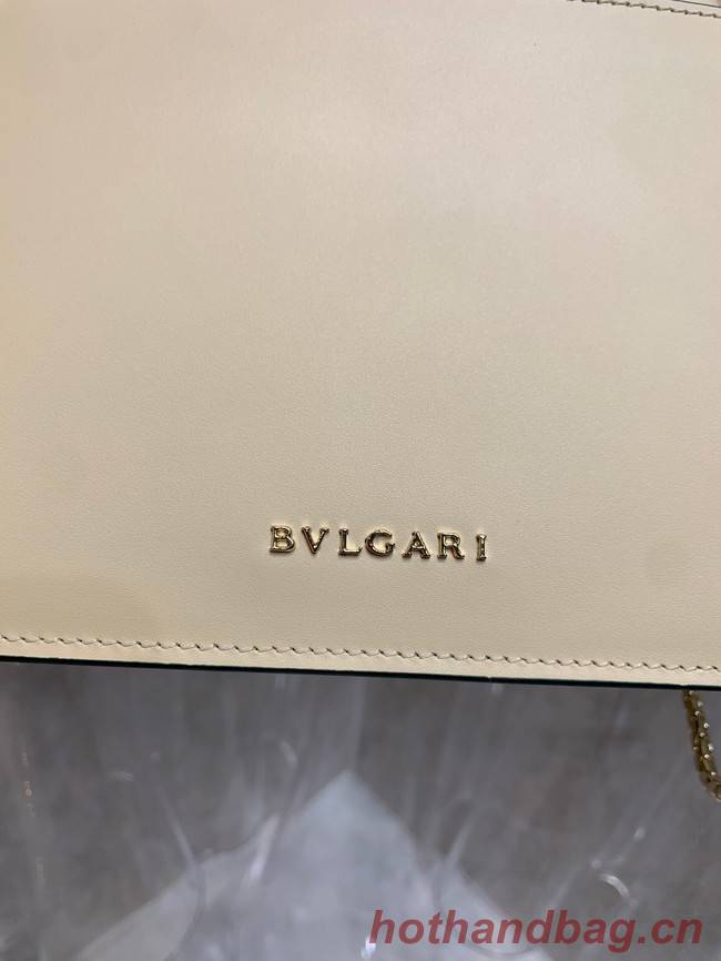 Bvlgari Serpenti Forever leather small crossbody bag 286999 cream