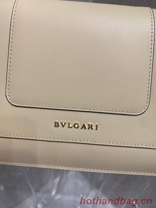 Bvlgari Serpenti Forever leather small crossbody bag 65106 cream