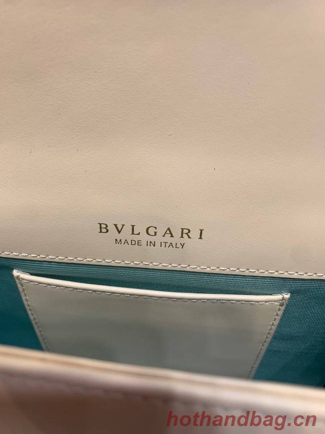 Bvlgari Serpenti Forever leather small crossbody bag 65106 cream