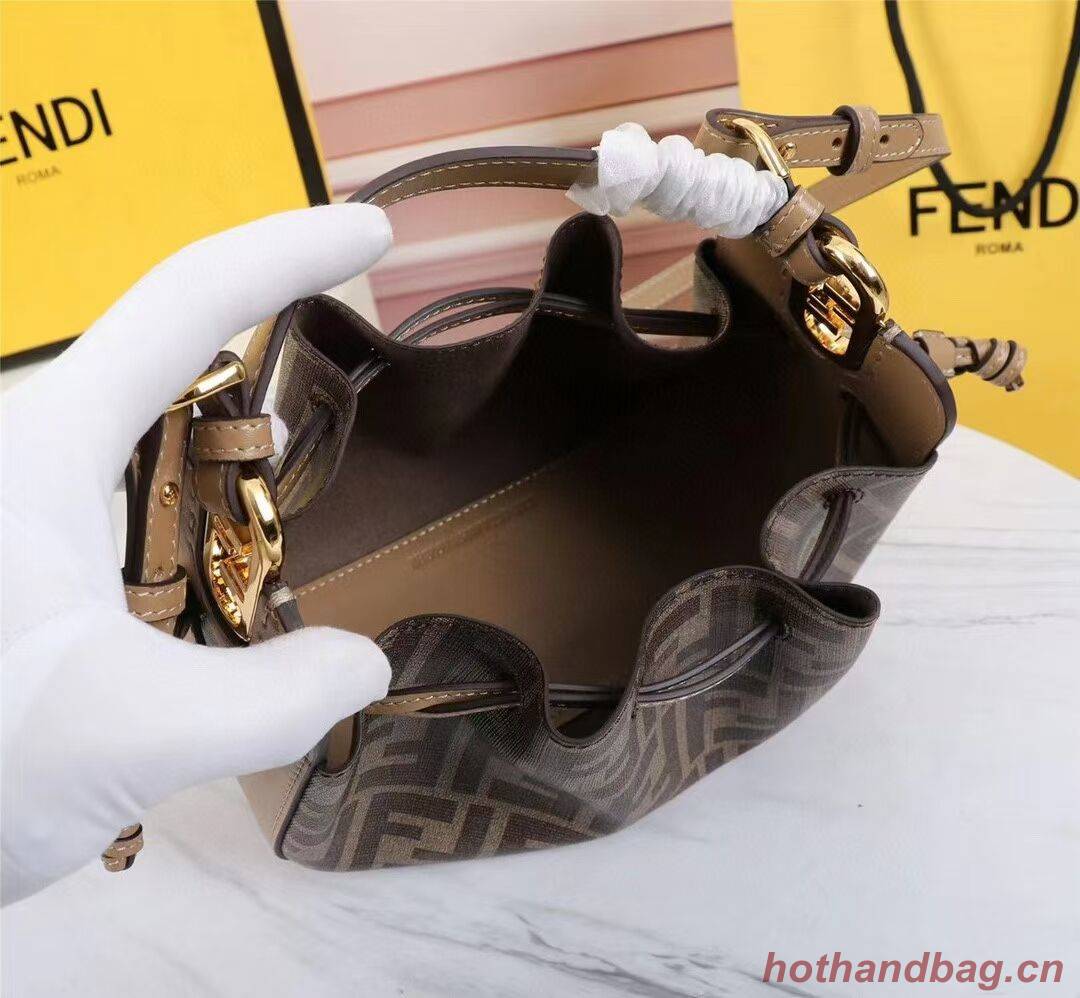 FENDI TOUCH leather bag 8BS059 brown